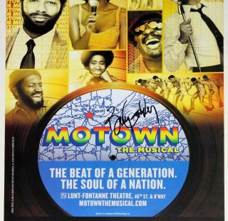 Berry Gordy Signed Broadway MOTOWN Poster RARE 3