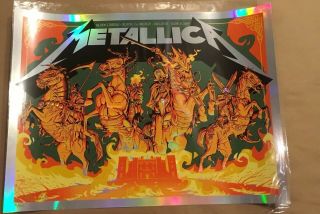 Metallica Slane Castle Ireland 2019 Foil Variant Poster