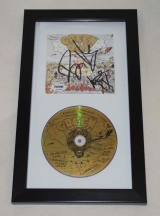 Green Day Signed Autograph Dookie Cd Framed Psa/dna Ac79354 Billie Joe