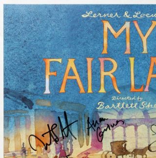Laura Benanti,  Harry Hadden - Paton,  Cast Signed MY FAIR LADY Poster 5
