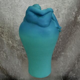 Rare Van Briggle Pottery 10” “Despondency” Vase,  Turquoise,  Circa 1940 5