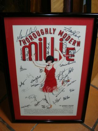 Tony Award - Winning 2002 Entire Cast Autographed Thoroughly Modern Millie Poster