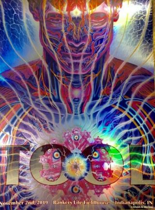 Tool Indianapolis Poster Alex Grey 2019 Bankers Life Fieldhouse Rare