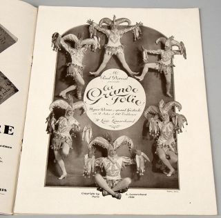 Vintage 1928 Folies Bergère La Grande Folie Souvenir Program Spectacular Rare 4