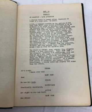 West Side Story - 1957 Rough Draft Screenplay - Collector Memorabilia 4
