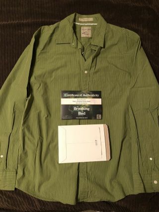 Breaking Bad Bryan Cranston / Walter White’s Green Shirt.  Sony Authenticated.