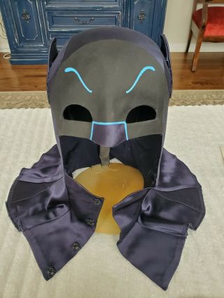 1960s Signed Adam West Batman Cowl Mask Fabric 1:1 Scale Rare