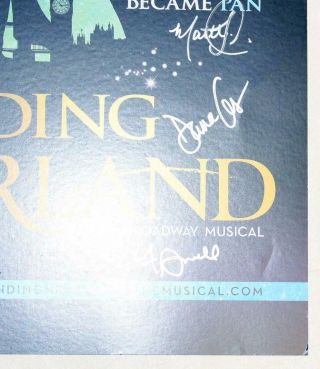 Patrial Broadway Cast Alfie Boe,  Kelsey Grammer Signed FINDING NEVERLAND Poster 10