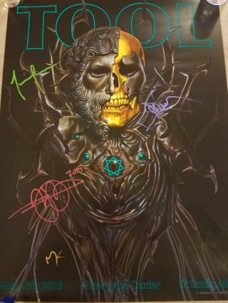Tool Band Signed Poster St Louis 5/13/19 163/500