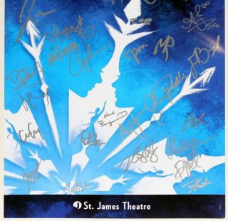FROZEN Broadway Cast Patti Murin,  Caissie Levy,  Jelani Alladin Signed Poster 4
