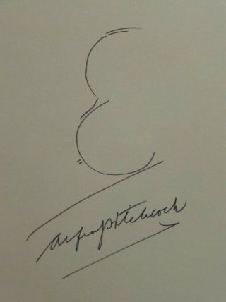 Alfred Hitchcock Hand Signed Autograph Self Portrait Sketch