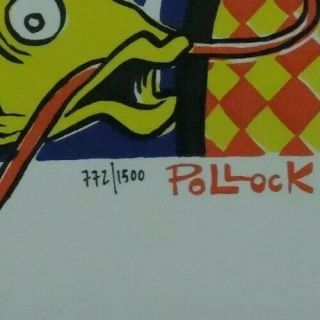 Phish Poster - Pollock Kabuki 1999 Jim Pollock - Number 772/1500 2
