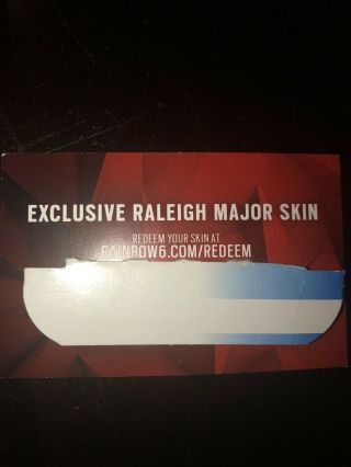 EXCLUSIVE VIP Raleigh Rainbow Six Major Skin 2019 (Limited Edition) 2