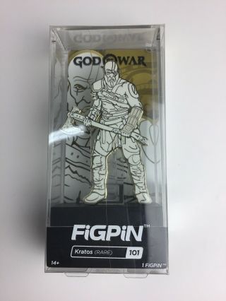 God Of War Kratos 101 (rare) Figpin Limited Edition Gold White Out Finish 2018