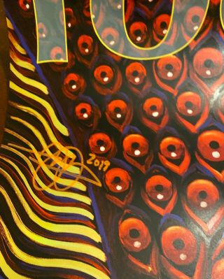 TOOL Concert Poster Signed by all 4 members art by Alex Grey - San Antonio 10/25 3