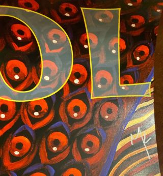 TOOL Concert Poster Signed by all 4 members art by Alex Grey - San Antonio 10/25 5