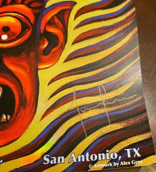 TOOL Concert Poster Signed by all 4 members art by Alex Grey - San Antonio 10/25 6