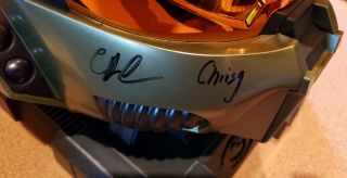 Halo 3 Bungie Staff Autographed Signed Master Chief Display Helmet (With Case) 9