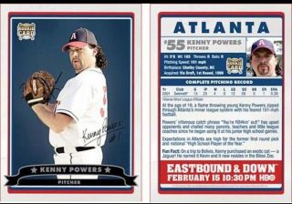 Kenny Powers Baseball Card