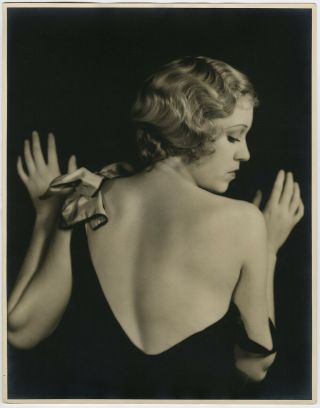 Large Format 1930s Dorothy Dix Hollywood Regency Glamour Photograph