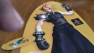 FINAL FANTASY VII SONY PEPSI CARDBOARD TABLE TOP MERCHANDISING CLOUD STAND UP 2
