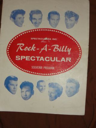 Rock - A - Billy,  Country Music Souvenir Program,  1950s,  Autographs,  Carl Perkins