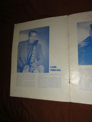 Rock - A - Billy,  Country Music Souvenir Program,  1950s,  autographs,  Carl Perkins 3