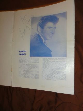 Rock - A - Billy,  Country Music Souvenir Program,  1950s,  autographs,  Carl Perkins 4