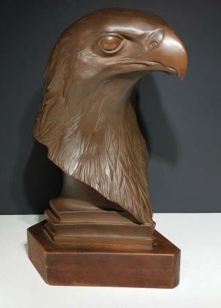 Large Meissen Stoneware Bottger Eagle Figurine By Paul Walther C 1924 - 33