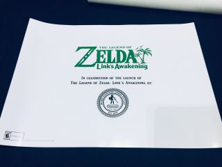 Zelda Limited Edition Link’s Awakening Poster ???/200 & T - shirt Midnight Release 2
