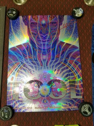Tool Indianapolis 11/2/19 Signed Poster,  Artwork By Alex Grey