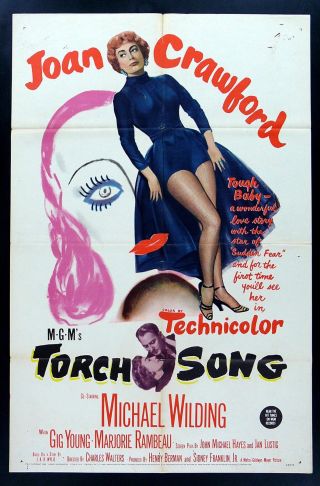 Torch Song Cinemasterpieces 1sh Movie Poster 1953 Joan Crawford