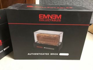 Eminem Signed Authenticated Brick And Dog Tag From Slim Shady’s Childhood Home. 3
