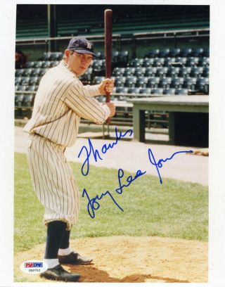 Tommy Lee Jones Signed 8x10 Photo Psa Dna Autograph Ty Cobb Very Rare