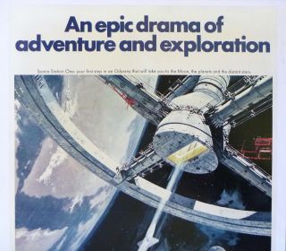 2001 A SPACE ODYSSEY Stanley Kubrick LINEN BACKED STYLE A 27x41 POSTER 2