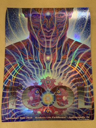 Tool Band Signed By All Poster Alex Grey Indianapolis Nov 2,  2019.  149