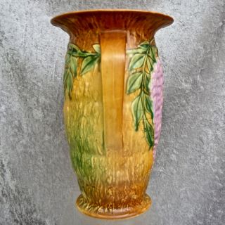 Roseville Pottery Wisteria Vase 640 - 12”,  Brown,  c.  1933 5