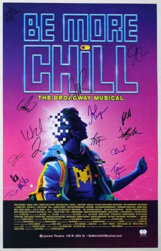 Will Roland,  George Salazar,  Jason Tam Full Cast Signed Be More Chillposter