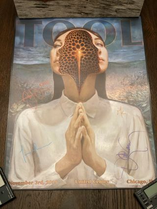 TOOL Signed Autographed poster 11/03/19 Chicago United Center 182 2