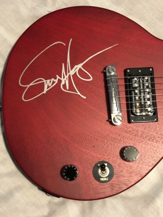Sammy Hagar Signed Van Halen Chickenfoot Les Paul Guitar On Body Rare 3