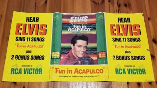 Elvis Presley Fun In Acapulco Orig Rare Promo Poster Ad 1963 Lpm - 2756