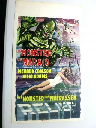 Creature From The Black Lagoon Jack Arnold Belgian Movie Poster