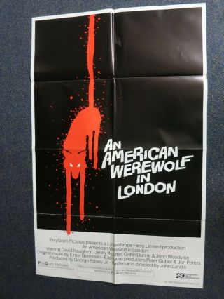 American Werewolf In London John Landis International One Sheet
