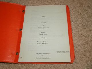 Batman 1966 movie script signed by Burt Ward,  Adam West & Frank Gorshin 2