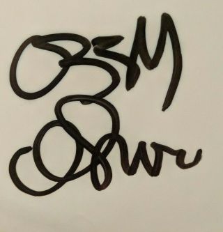 Ozzy Osbourne Randy Rhoads Rudy Sarzo Autographed Blizzard Of Ozz JSA 2