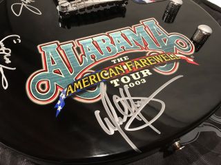 Rare Alabama 2003 Farewell Tour Epiphone Les Paul Jr Signed Guitar Country Music 2