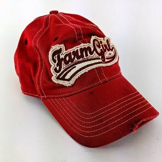 Miranda Lambert Farm Girl Authentic Brand Red Baseball Cap One Size