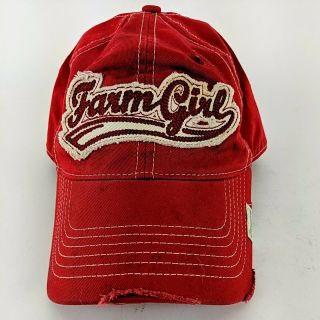 Miranda Lambert FARM GIRL AUTHENTIC BRAND Red Baseball Cap One Size 2