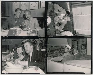 28 1940s Contact Sheet Photos Hollywood Brown Derby Stars & Celebrities 8