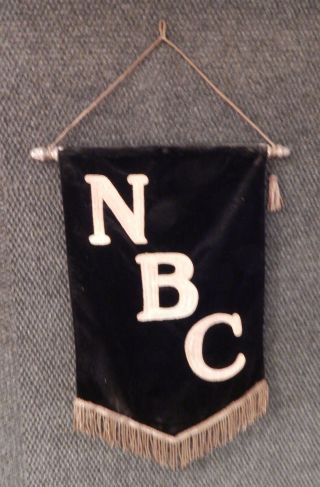 Vintage Nbc Podium Banner - Circa Late 1930 